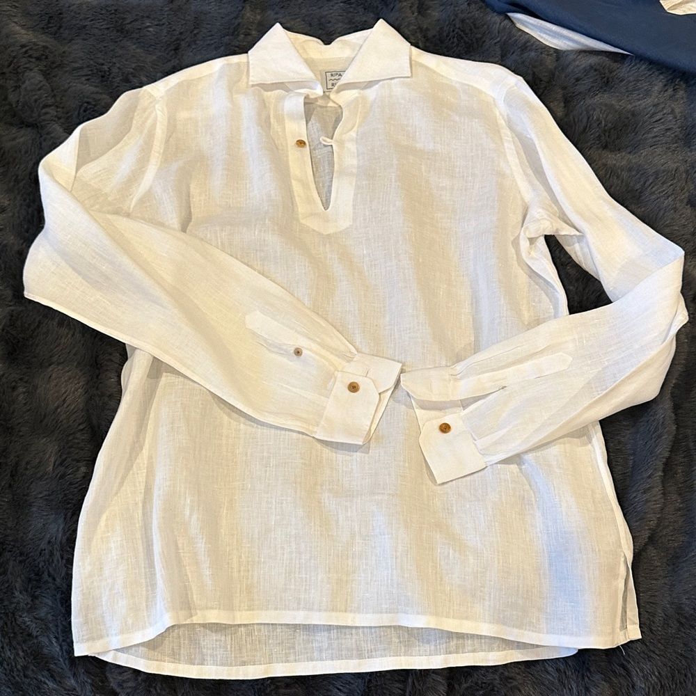 RIPA RIPA Classic White Men's Dress Shirt